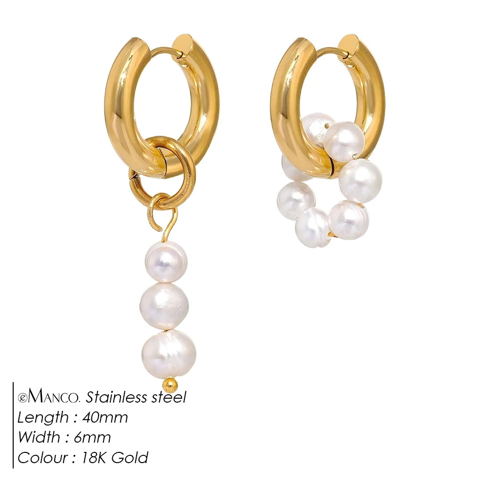Pearl Cluster Hoop