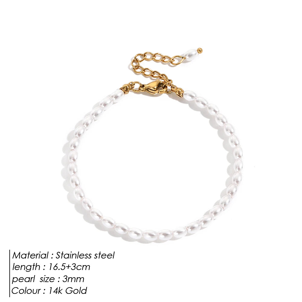 The Camille Pearl Strand Bracelet