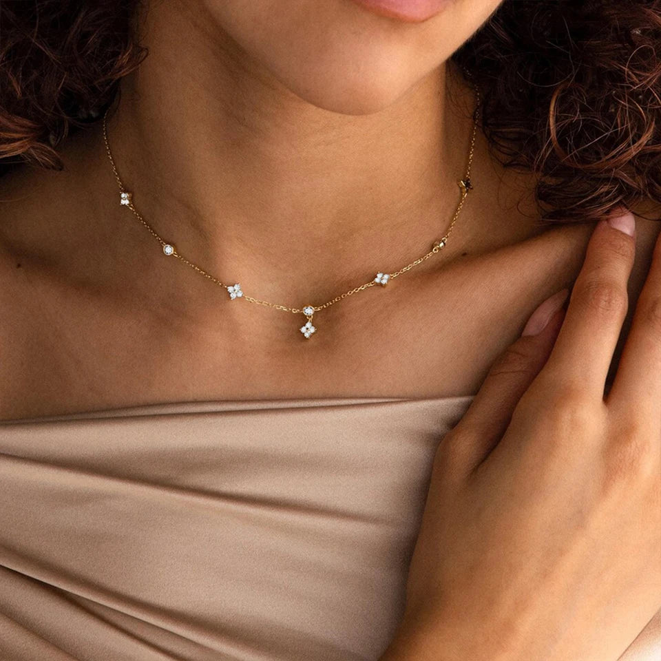 Flower Charms Necklace