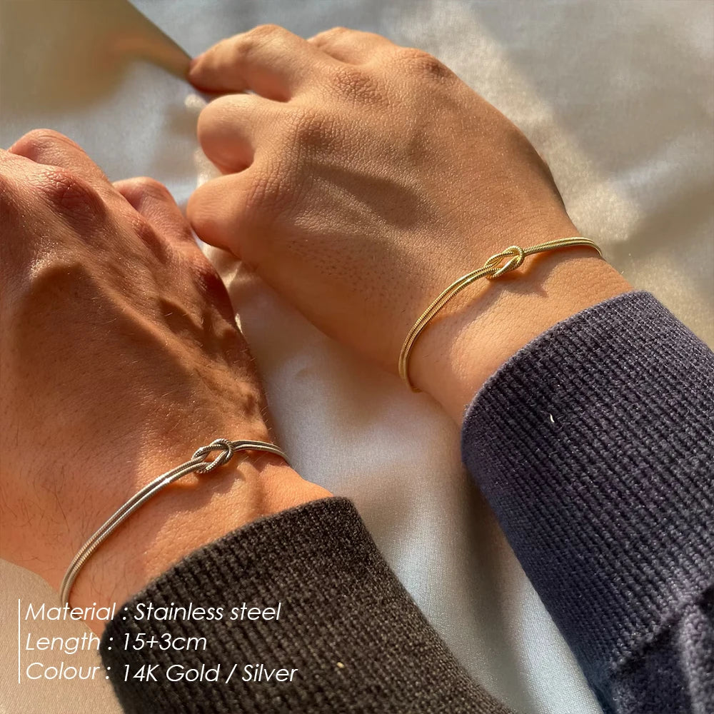 Snake Chain Knotted Bracelet