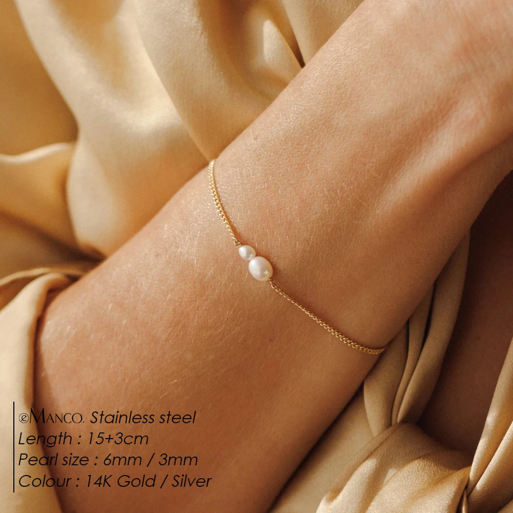The Solène Pearl Cuff Bracelet