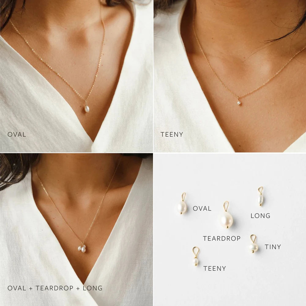 The Anaïs Pearl Drop Necklace