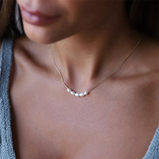 The Odette Pearl Arc Necklace
