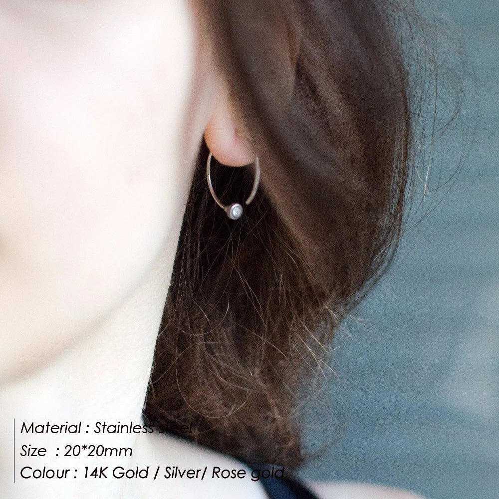 The Amara Pearl Hoop Earrings