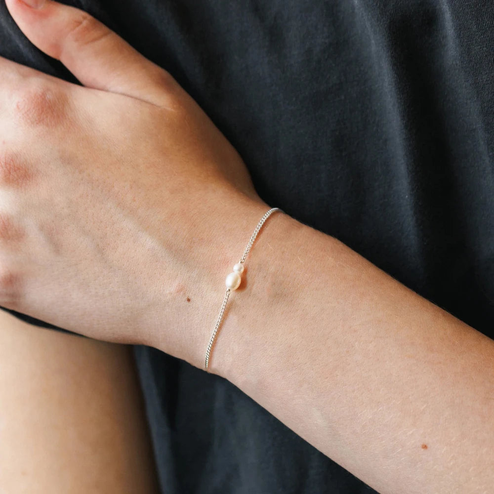 The Solène Pearl Cuff Bracelet