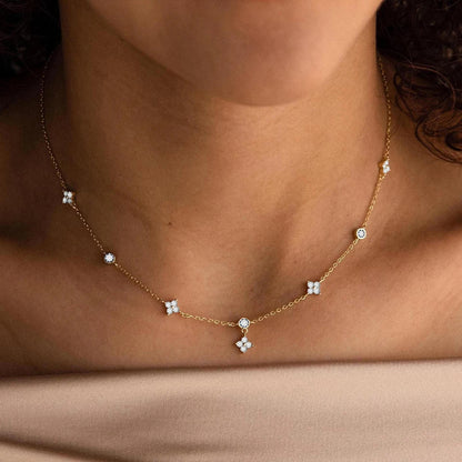 Flower Charms Necklace