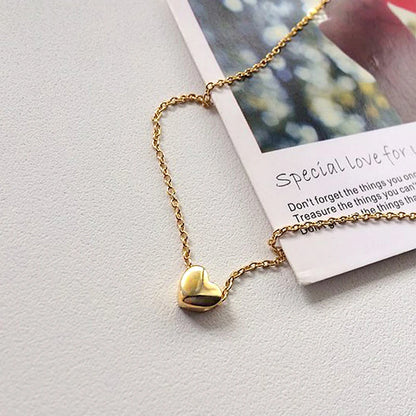 Peach Heart Necklace