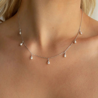 The Colette Pearl Station Necklace