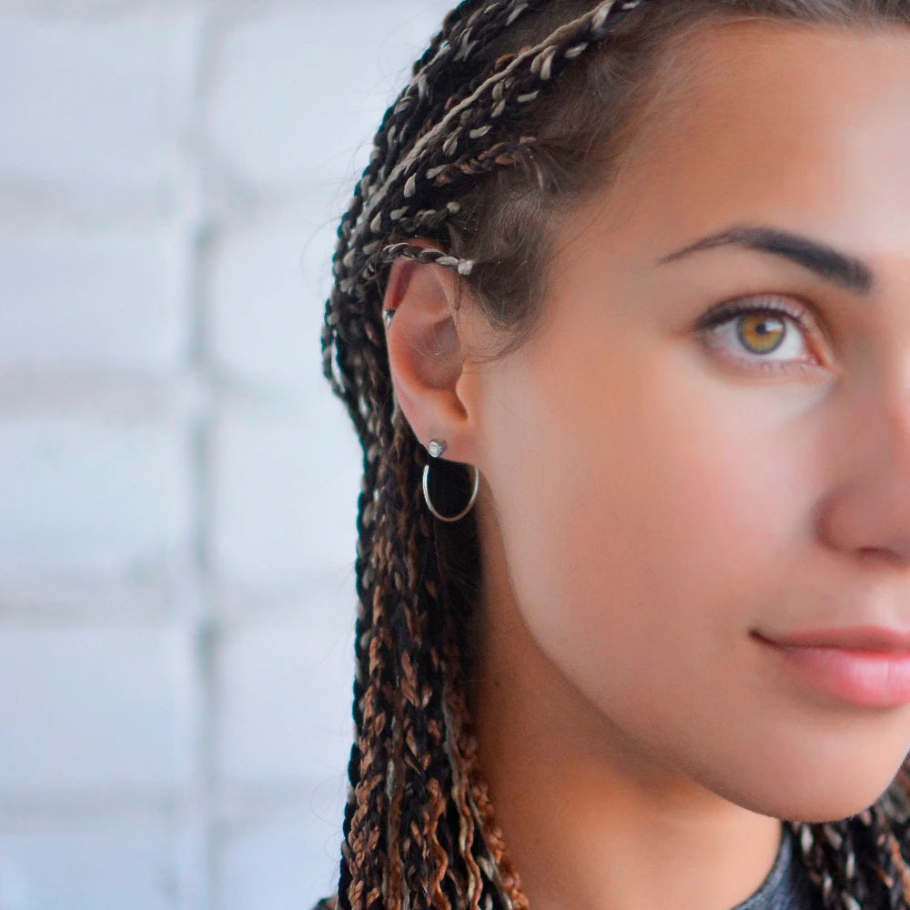 The Amara Pearl Hoop Earrings