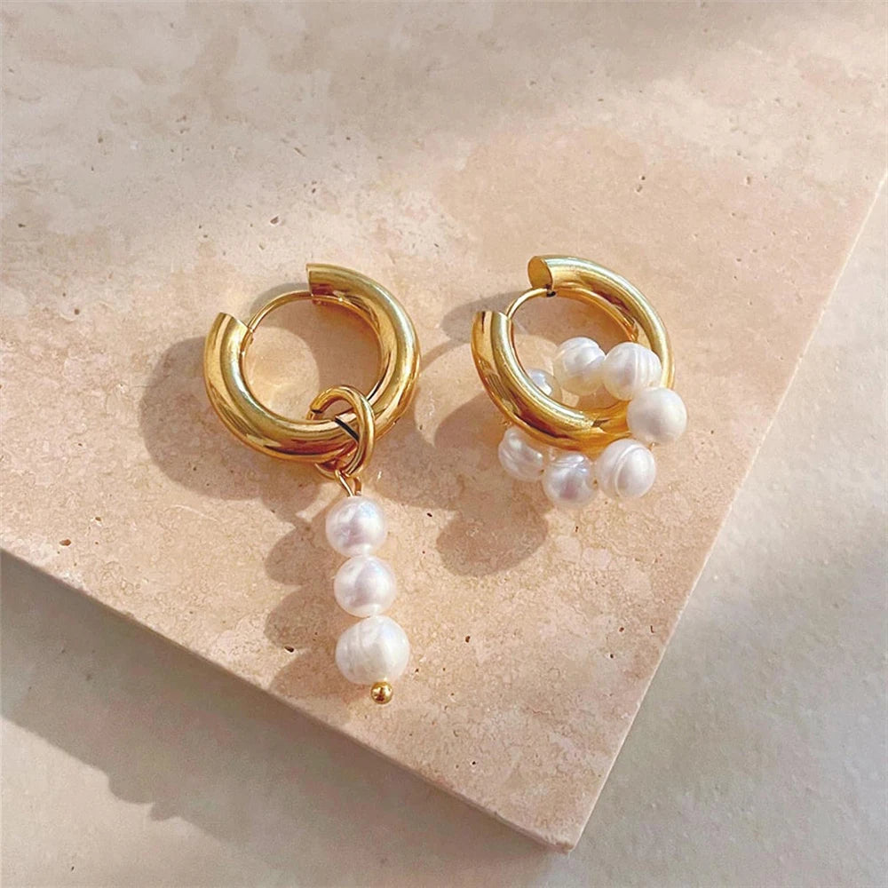 Pearl Cluster Hoop