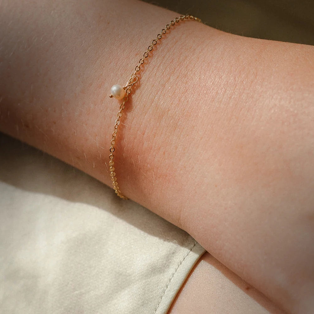 The Marielle Pearl Charm Bracelet