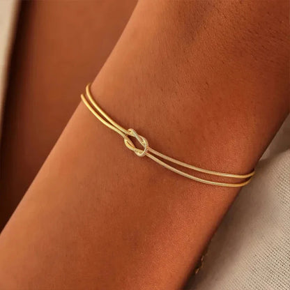 Snake Chain Knotted Bracelet