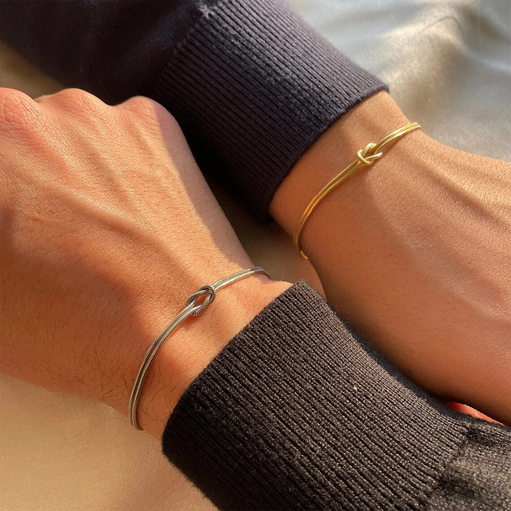 Snake Chain Knotted Bracelet