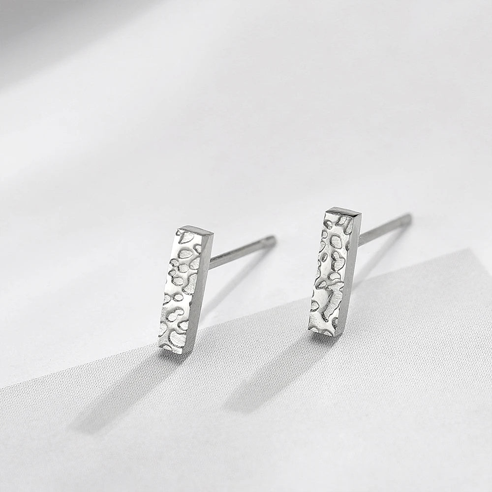 Hammered Stick Small Earring