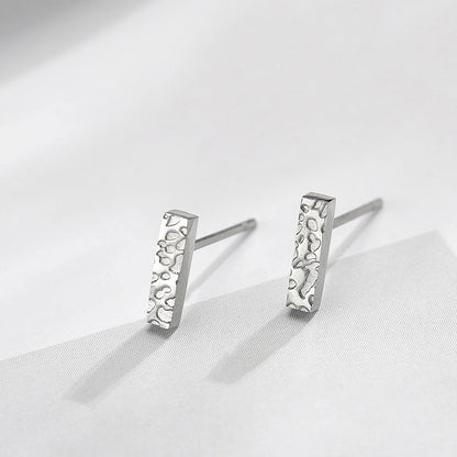 Hammered Stick Small Earring