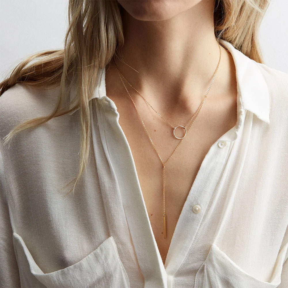 Ring Drop Necklace