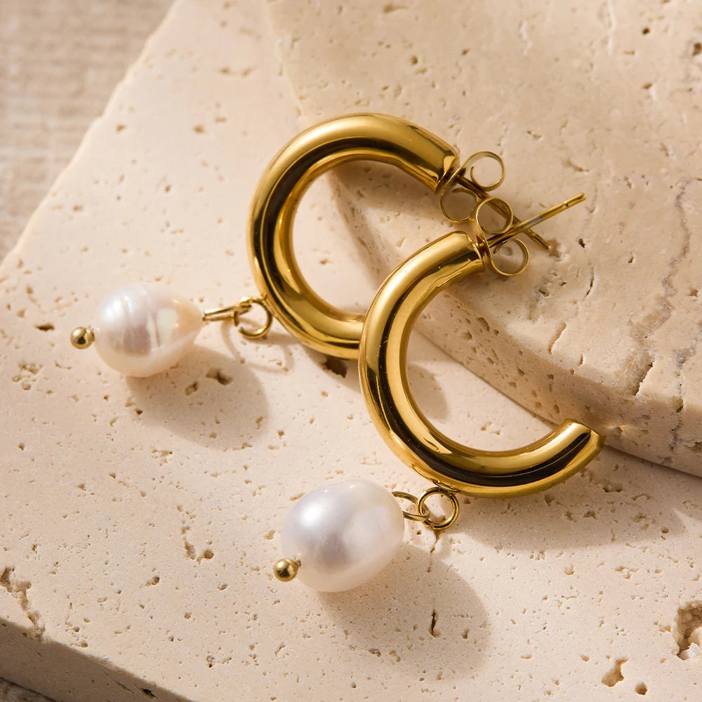 Essential Pearl Hoop
