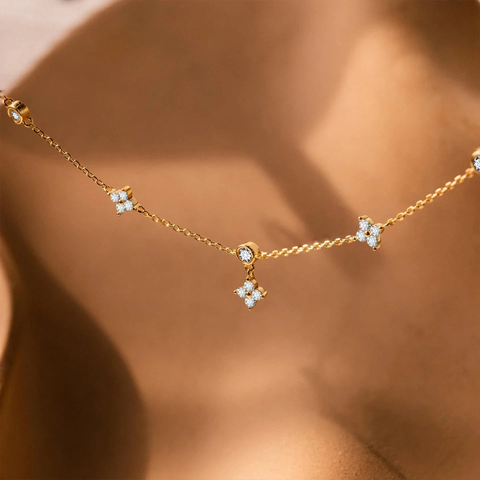 Flower Charms Necklace