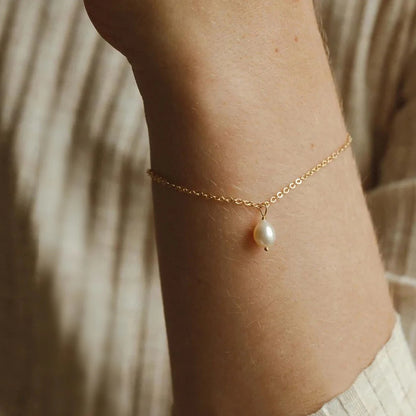 The Marielle Pearl Charm Bracelet
