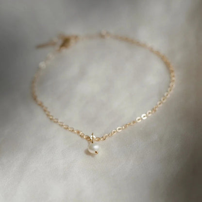 The Marielle Pearl Charm Bracelet