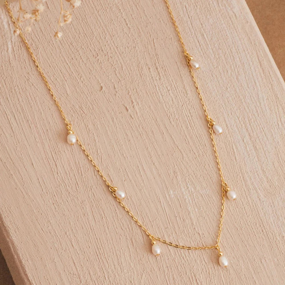The Colette Pearl Station Necklace