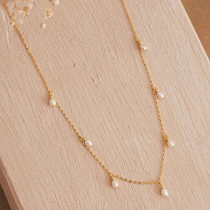The Colette Pearl Station Necklace