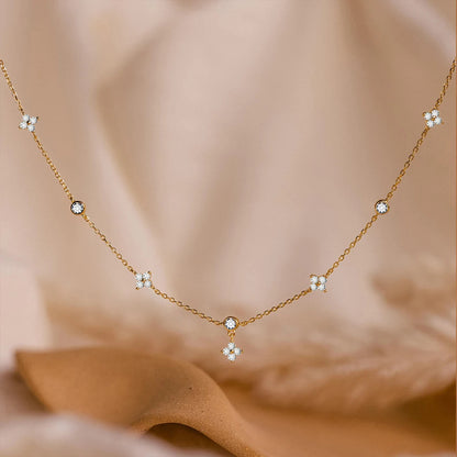 Flower Charms Necklace