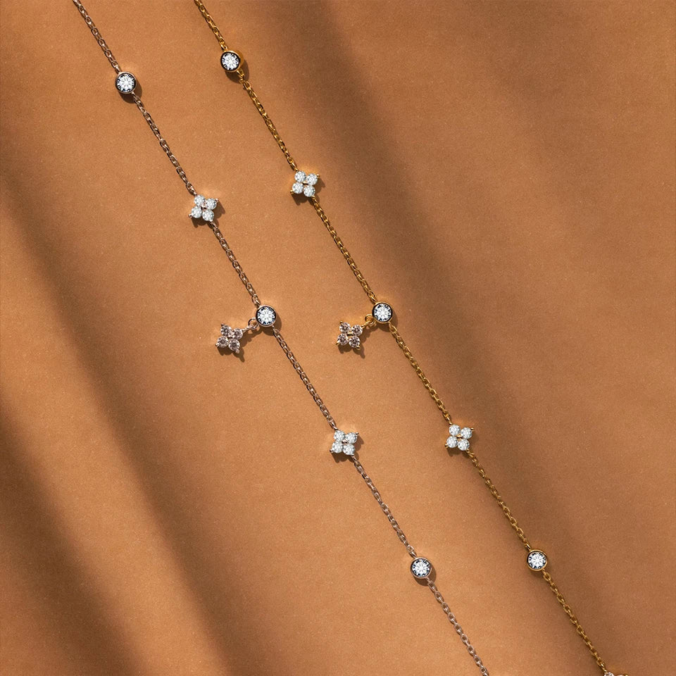 Flower Charms Necklace
