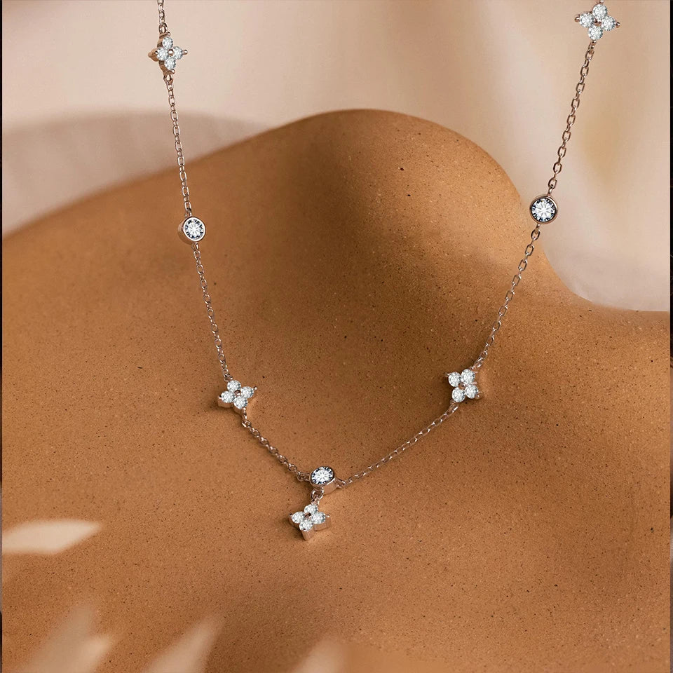 Flower Charms Necklace