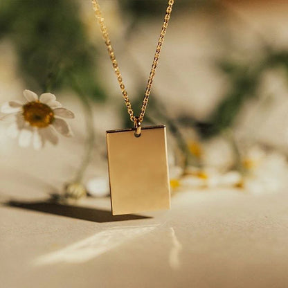 Rectangle Pendant Necklace