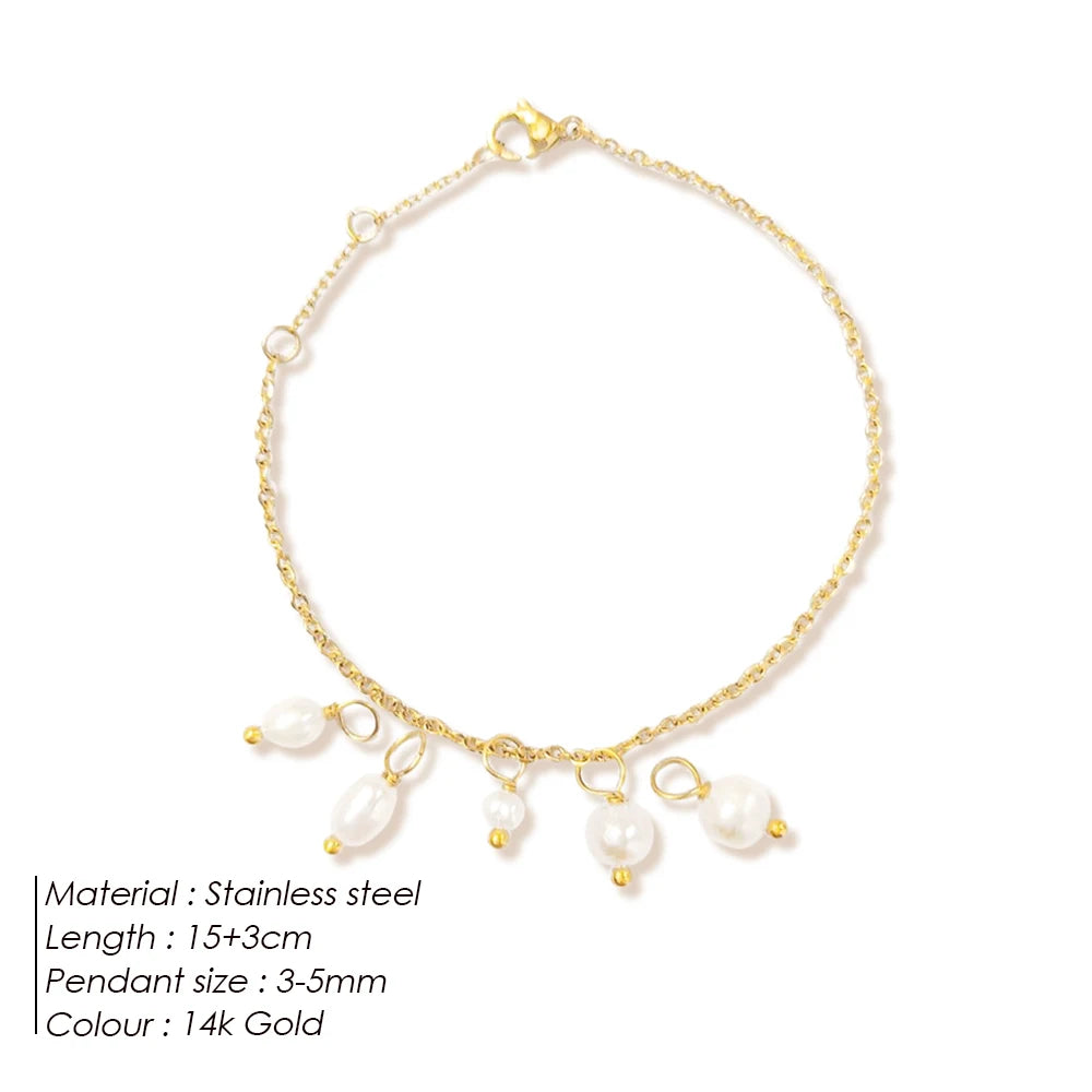 The Marielle Pearl Charm Bracelet