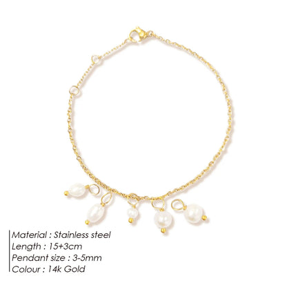 The Marielle Pearl Charm Bracelet