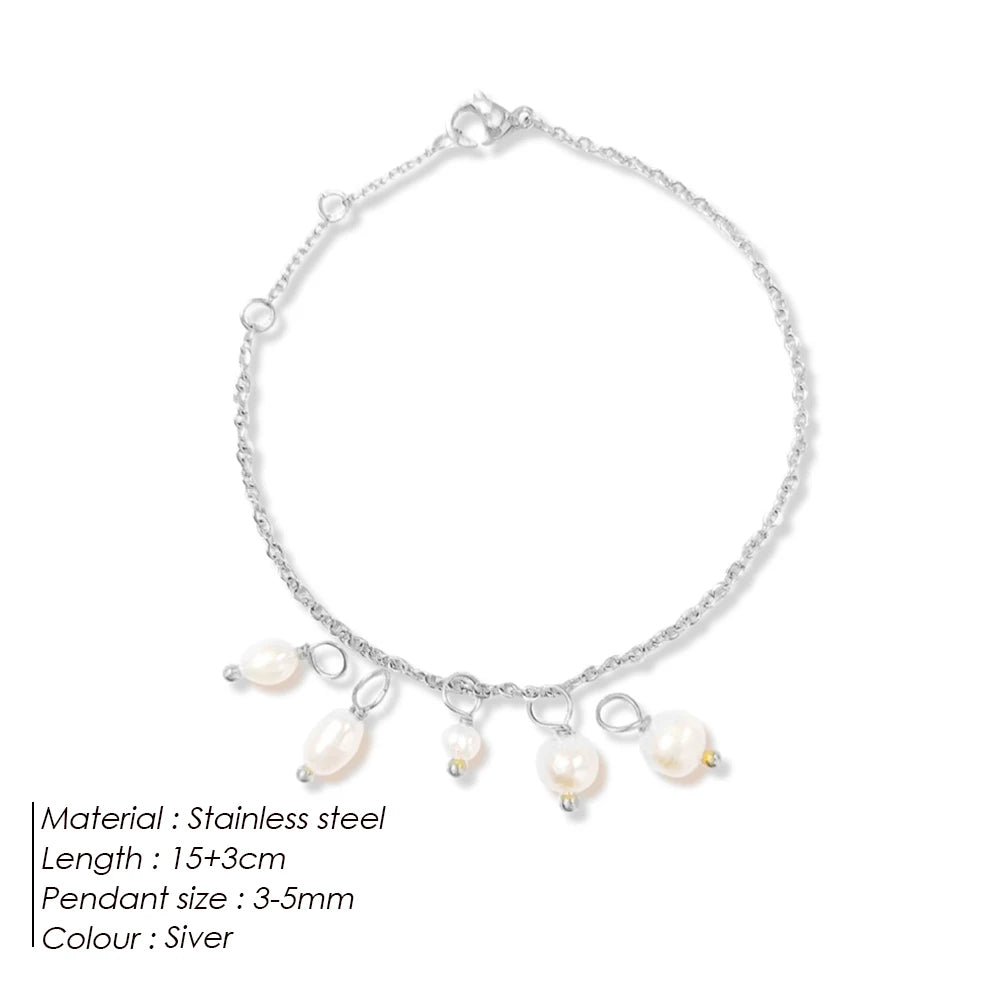 The Marielle Pearl Charm Bracelet