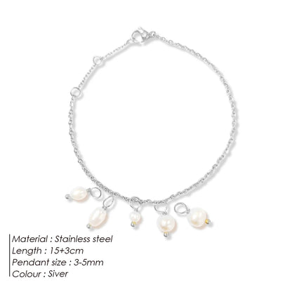 The Marielle Pearl Charm Bracelet