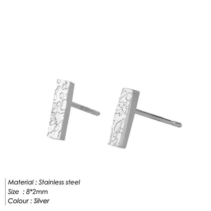 Hammered Stick Small Earring
