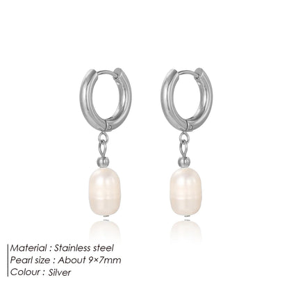 The Elara Pearl Drop Earrings