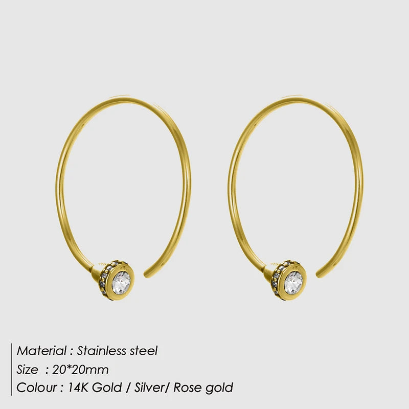 The Amara Pearl Hoop Earrings