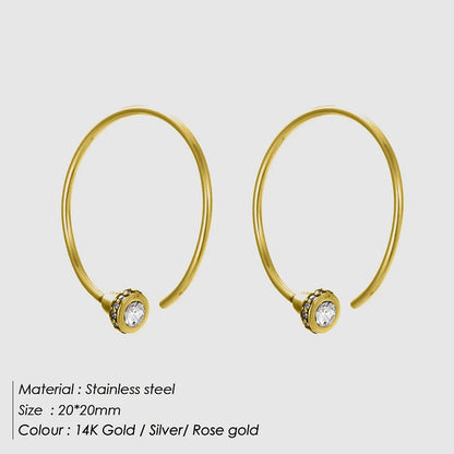 The Amara Pearl Hoop Earrings