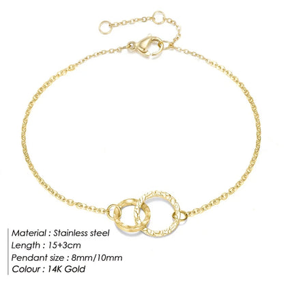 Double Circle Simple Bracelet