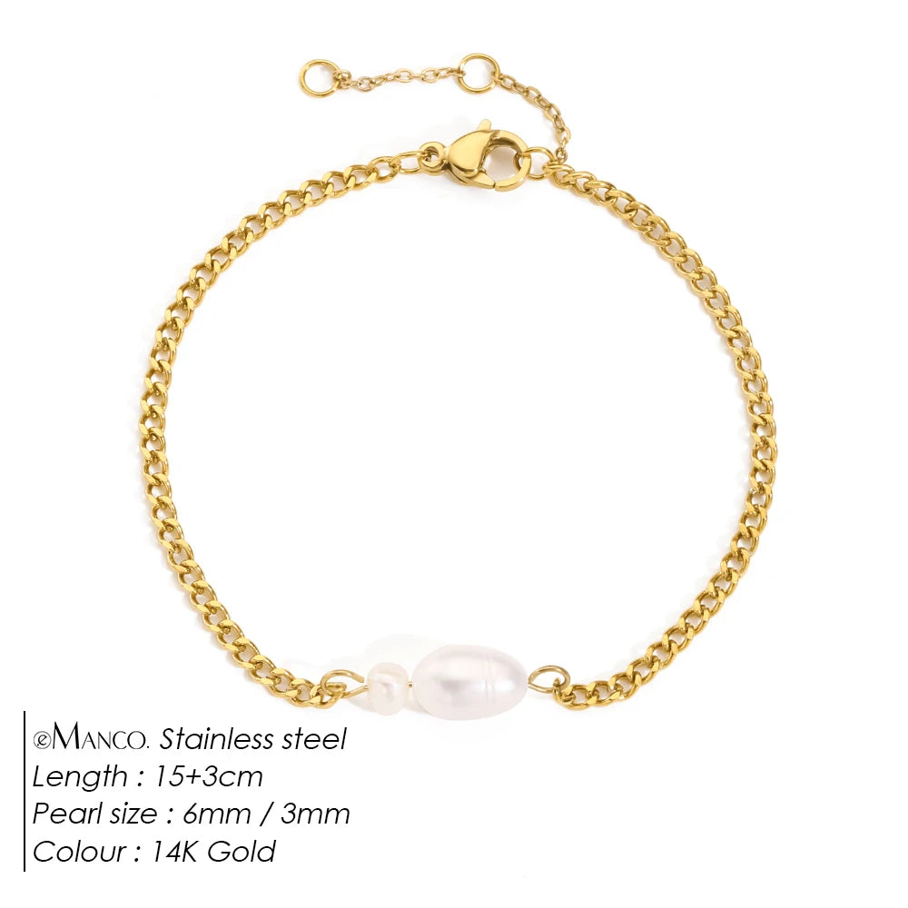 The Solène Pearl Cuff Bracelet