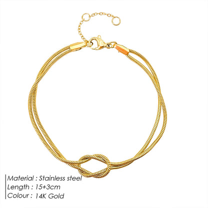 Snake Chain Knotted Bracelet
