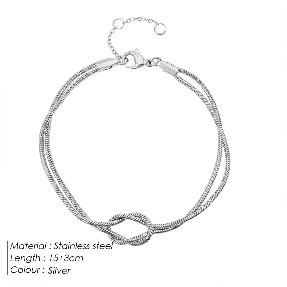 Snake Chain Knotted Bracelet