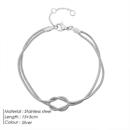 Snake Chain Knotted Bracelet