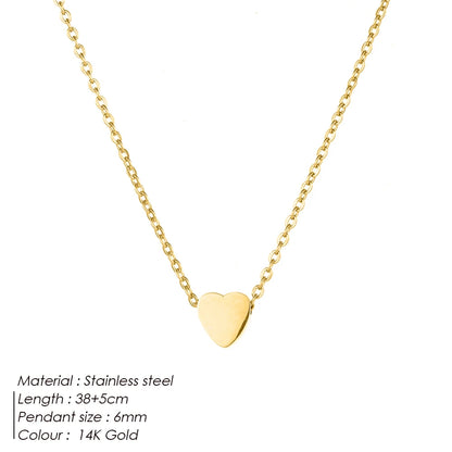 Peach Heart Necklace
