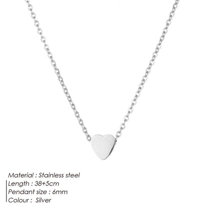 Peach Heart Necklace
