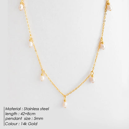 The Colette Pearl Station Necklace