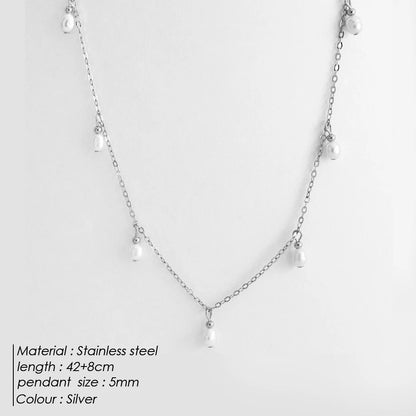 The Colette Pearl Station Necklace