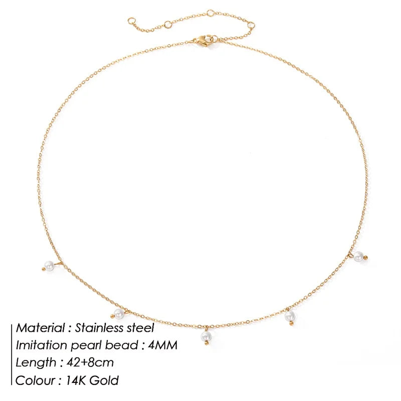 The Estelle Pearl Charm Necklace