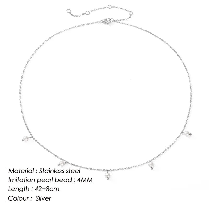 The Estelle Pearl Charm Necklace