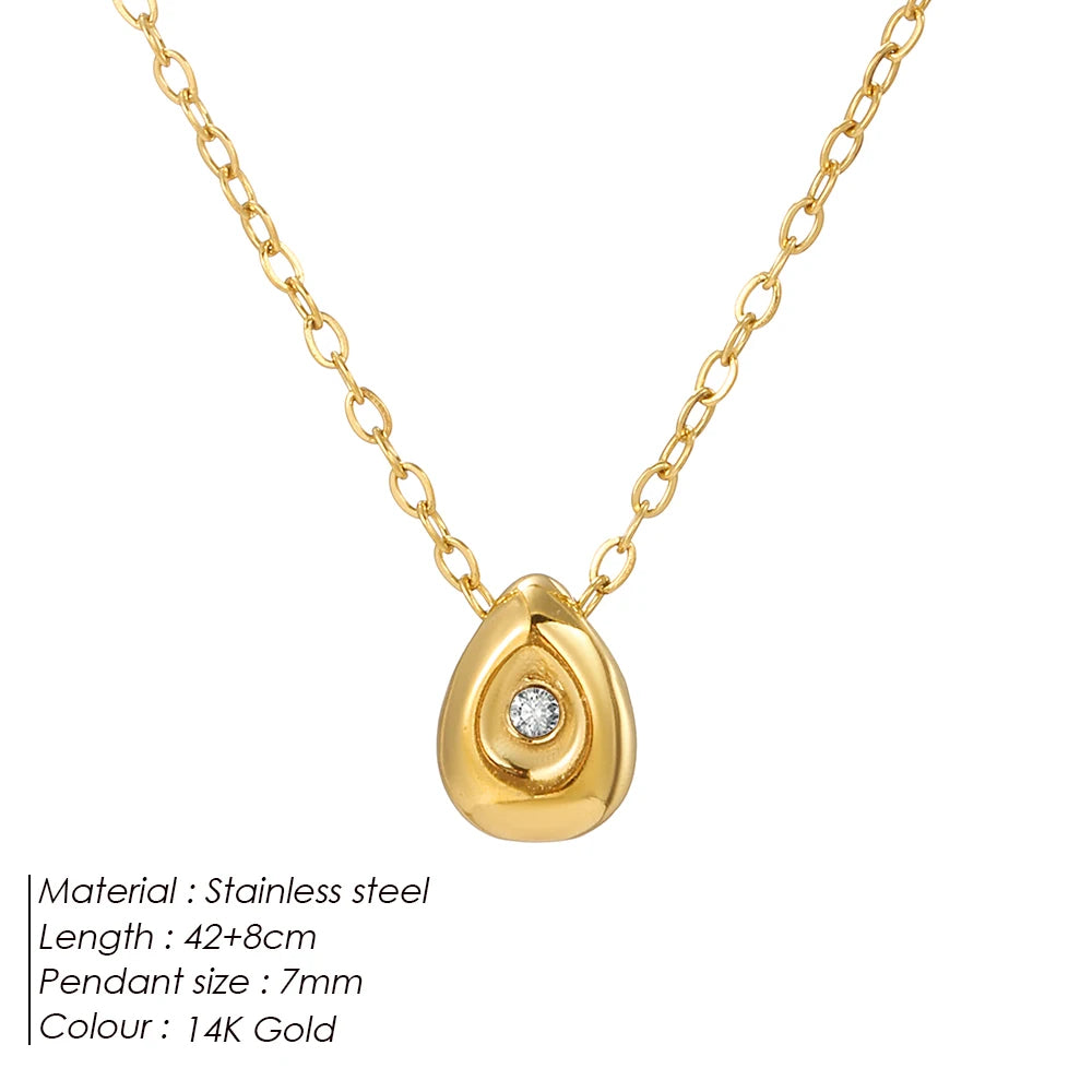 Teardrop Pendant Necklace